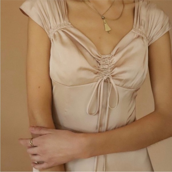 Current Air Los Angeles Satin Midi Dress - Picture 4 of 4